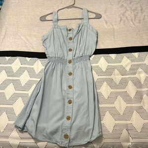Denim-like Love Tree dress